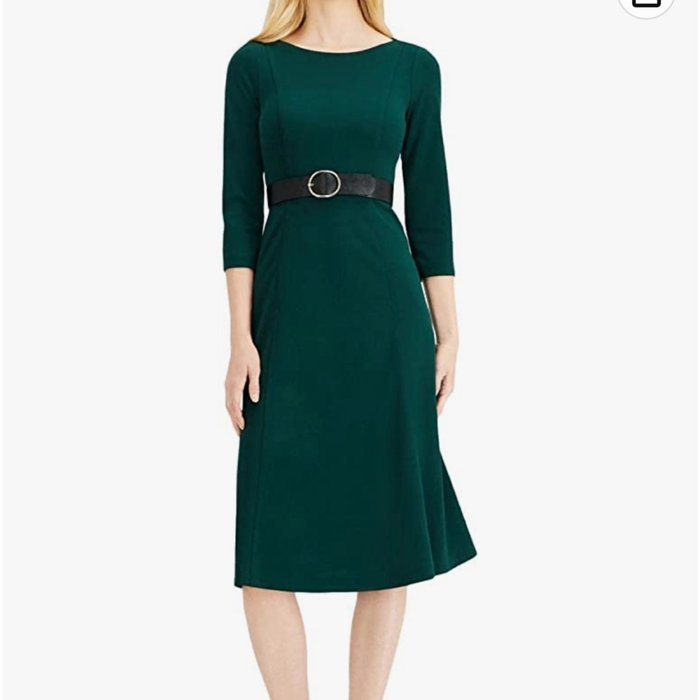 Calvin Klein green midi green dress without belt